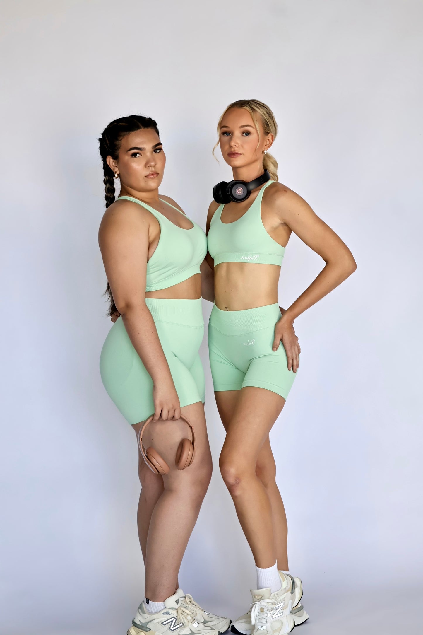 Mint Green Elevated Scrunch Short