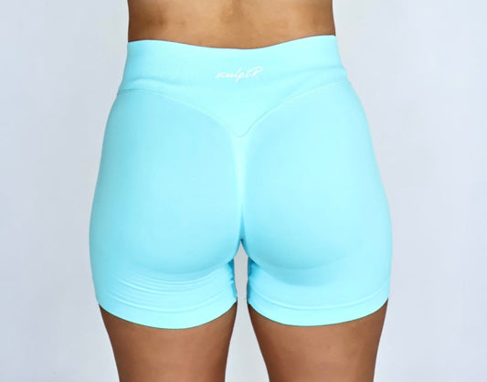 Artic Blue Elevated Scrunch Short