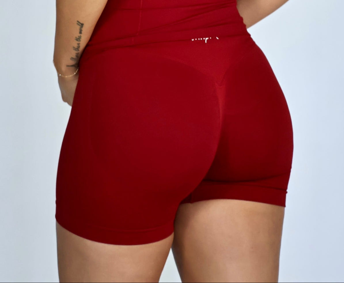 Garnet Red Elevated Short