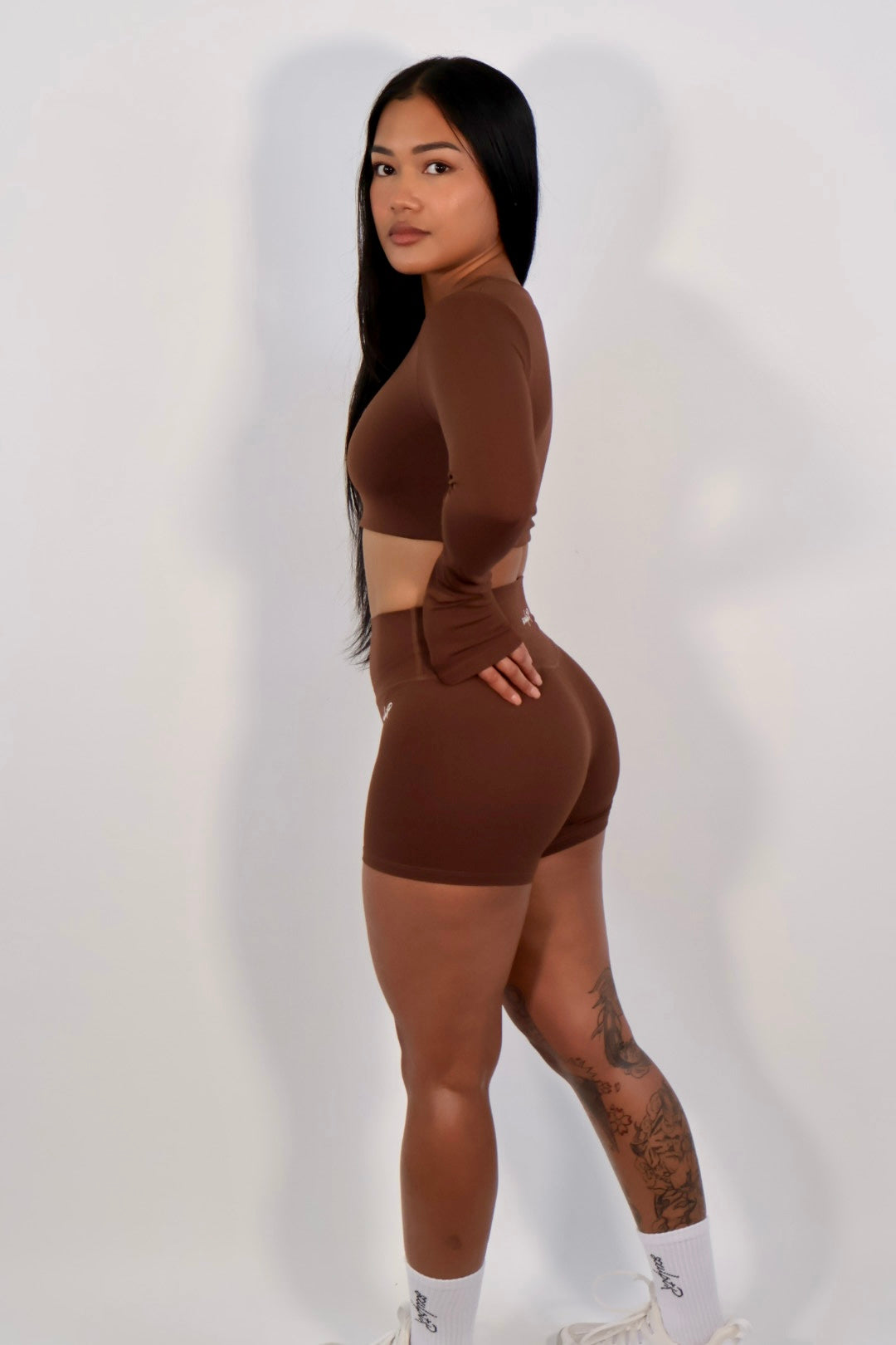 Chocolate Brown Long Sleeve Set