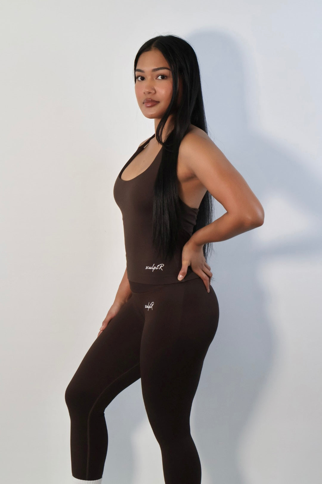 Espresso Brown Elevated Scrunch Legging